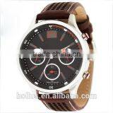 BLL20140310 Three Eyes Japan Movement Watch Coffee Men Watches thumbnail-1