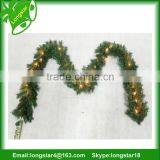 Manufacturer Hot Sell Cheap PVC Green Christmas Garlands With Decorations thumbnail-3