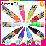 dust free liquid chalk - imported ink fluorescent pen, multi color reversible tip marker