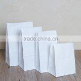 Square Bottom White Kraft Paper Take Away Bag in Stock 180x55x280 thumbnail-3
