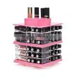 New Arrival Brand Luxury Round Shape Rotatable Acrylic Lipstick Cosmetic Display Rack Wholesale