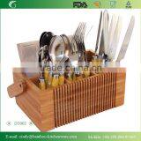 DT002 Special Bamboo Lattice Flatware Caddy/Cutlery and Utensil Holder thumbnail-1