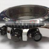 Wrist Watch Case Parts Watch Case Waterproof Chronograph Black 45mm Watch Stainless Steel Case thumbnail-2