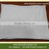 cleaning oil white bleached cotton rags with cheap price