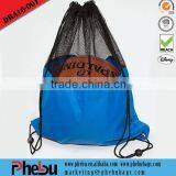 New Recycle Football Shape Pocket Drawstring Backpack(DRA16-001)
