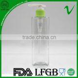 Pump Empty Clear Square 300ml PET Liquid Soap Bottle thumbnail-1
