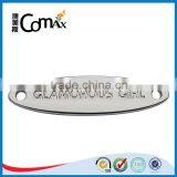 Fashion Bikini/Swimwear Silver Custom Metal Clothing Labels