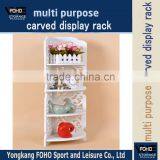 FH-CDR8022 DIY Wood-Plastic Display White Organizer Shelf for Sale