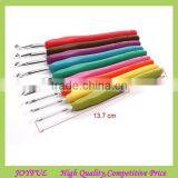 Amazon Hot Sale Aluminum Crochet Hook , Soft Handle Crochet Hook Set thumbnail-1