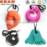 Silicone Pendant With Breakaway Clasps and Amber Teething Necklace for Babies thumbnail-5