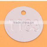 Small Round Lettering Embossed Aluminium Tags thumbnail-1