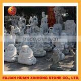 Seven Luck Gods Stone Buddha Statue for Garden Decoration thumbnail-5