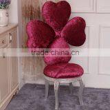 BISINI Beautiful Design Leisure Chair, Flower Shaped Solid Wood With Fabric Chair, Fancy Decorative Chair (BF01-X1186) thumbnail-4