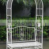 Vintage Style Anti White Garden Wedding Arch thumbnail-2