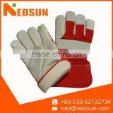 Cow Leather Full Palm Gloves for Winter Working thumbnail-1