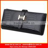 Unisex Leather Quilted Long Wallet thumbnail-1