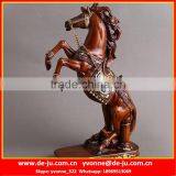 Imitation Wood Color Brass Horse Sculpture thumbnail-1