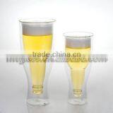 Double Wall Beer Glass Beer Shaped Glass Cup thumbnail-2
