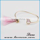 2017 Gold Plated Fashion Stone Bangle Bracelet thumbnail-2