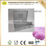 Glossy Silver Color Luxury Wood Cigar Box thumbnail-2