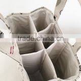 High Quality Shopping Fabric Win Bottle Bags for 6 Bottles thumbnail-2