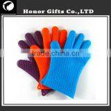 High Temperature Cooking Oven Gloves Silicone BBQ Mitts thumbnail-1