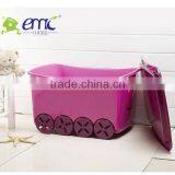 Emc 3607 Hot Wheeled Kid Toy Box Plastic Storage Box With Lid thumbnail-2