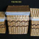 Large Rectangular Wicker Laundry Baskets thumbnail-1