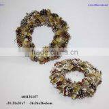 Christmas Pine Wreath With Snow thumbnail-1