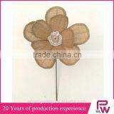 Cheap Price Linen Poinsettia Christmas Decorations thumbnail-5