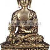 Asia Fengshui Indoor Zen Garden Metal Crafts Bronze Budha Statue for Sale thumbnail-5