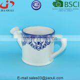 BSCI Audit Factory Under Glazed Ceramic Watering Pot for Flowers thumbnail-4