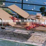 Comfort Outdoor Rattan Lounge Furniture With Wood Wheel AE5204 thumbnail-1