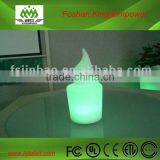 Hot Selling Illuminated Candle Shape Plastic Led Cordless Battery Lamp