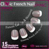 Colorful Press Stick on Artificial French Nails With Glue thumbnail-3