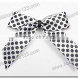Checked Satin Dog Grooming Bows thumbnail-1