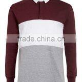 2016 Hot Selling Top Quality Triple Panel Rugby Polo Shirts for Men Casual Cheap Polo Shirts Wholesale thumbnail-4