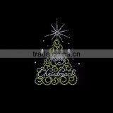 Christmas Tree Hotfix Rhinestone Heat Transfer Iron on Wholesale thumbnail-1