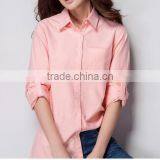 2015 Customized High Quality Women Tecido Oxford Shirt thumbnail-2