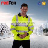 Black Net Fabric Reflective Safety T-shirt for Worker Sleeves Cycle Safety Yellow T-shirts Green Roadway Safety T-shirt thumbnail-2