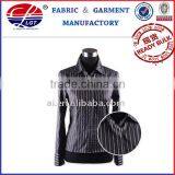 Cotton Yarn Dyed Stretch Ladies Shirt thumbnail-1