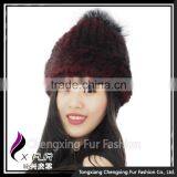 CX-C-239Q Winter Fur Hat For Women Knitted Mink Fur Hat thumbnail-5