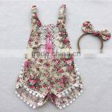 Stylish Pom Pom Tassel Newborn Baby Romper Vintage Toddler Clothes Jumpsuit thumbnail-4