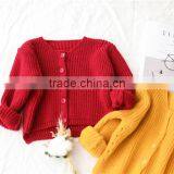 2-8 Years Wholesale 2017 New Autumn Knitted Full Sleeve Solid Girls Sweaters (pick Size Color ) thumbnail-4