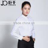 2017 Juqian New Design Spring Women Clothing Office Wear White Cotton Blouse thumbnail-1