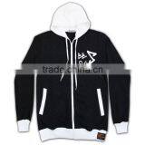 High Quality Lighter Zipper up Dri Fit Breathable Removable Hood Hoodies thumbnail-4