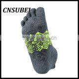 Bright Green Jacqaurd Ear Ankle Support Five Toe Lady Merino Wool Anti-slip Yoga Dresses for Women Socks thumbnail-3