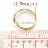 Brass Tone Adjustable Rings Blanks Round Cabochon Ring Setting thumbnail-2