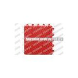 Red Plastic Basketball Court Flooring , Recycled Gymnasium Sports Flooring