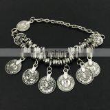 Turkish Jewelry Bohemian Ethnic Silver Coin Bracelet Anklet Gift thumbnail-4